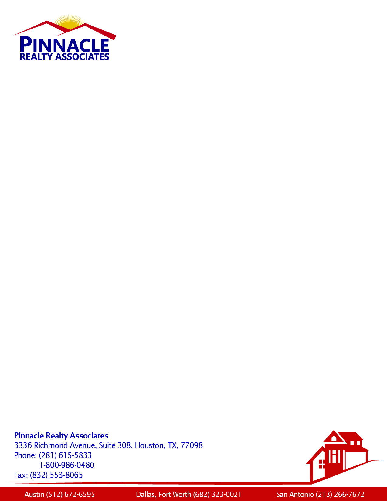 PRA LETTERHEAD Pinnacle Realty Associates